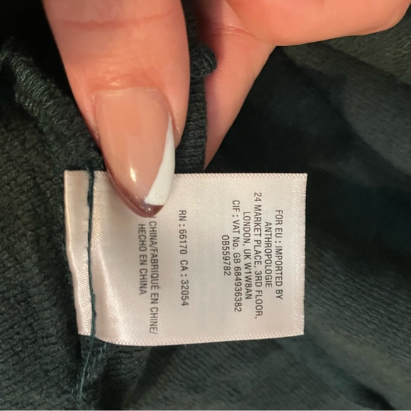 Anthropologie Maeve Tiera Lace Sweater Dress in Green. NWT. Size Small. - Picture 8 of 9